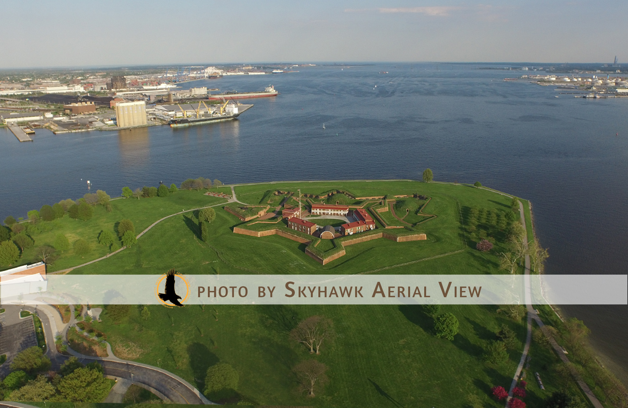  Fort McHenry National Monument & Historical Shrine photography by Skyhawk Aerial View